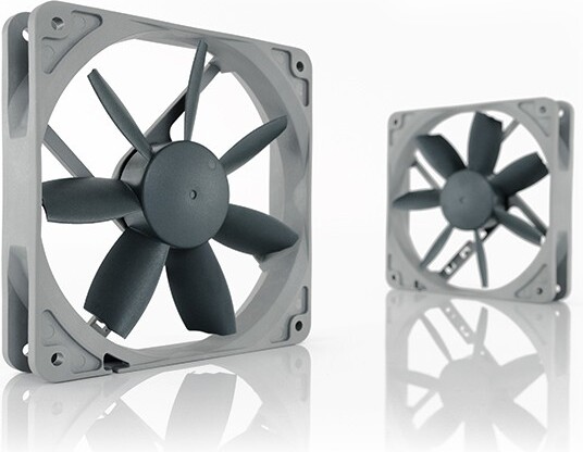 Noctua nf s12b redux 1200 pwm case 4 orig - Noctua NF-S12B redux-1200 PWM 120mm Case Fan (Grey)
