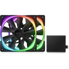 Aer RGB 2 140mm Twin Pack & Controller - Black - afbeelding 2