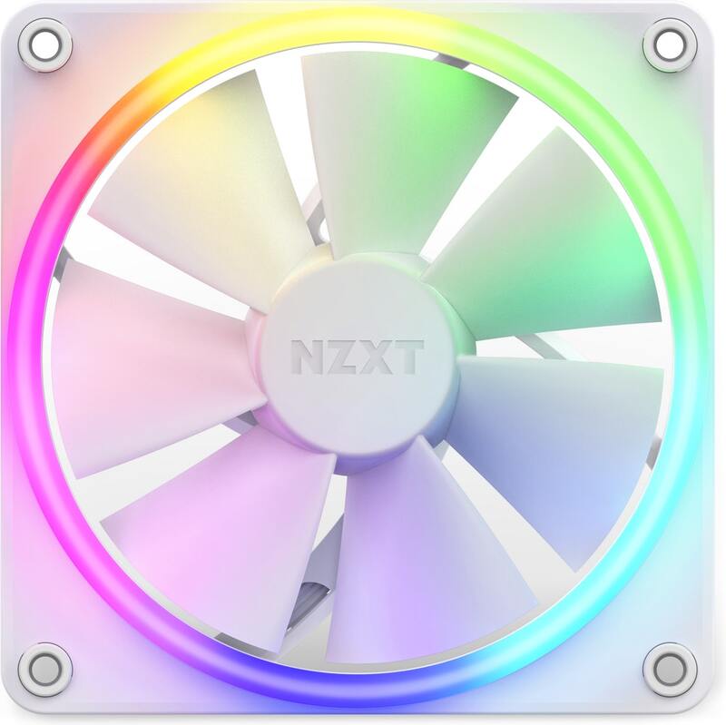 Nzxt f120 case fan 1021760 2 orig - NZXT F120 RGB 120mm Fan Single White