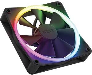 Nzxt f120 case fan 776418 2 orig - NZXT F120 RGB Triple Pack Black 120mm Case Fan (Black)
