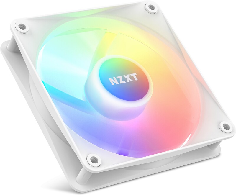 Nzxt f120 core case fan 776869 2 orig - NZXT F120 RGB Core 120mm PWM Case Fan - White