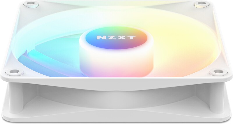 Nzxt f120 core case fan 776869 3 orig - NZXT F120 RGB Core 120mm PWM Case Fan - White