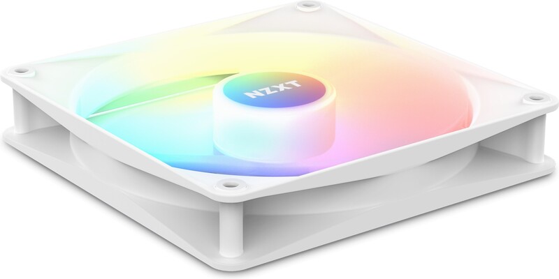Nzxt f120 core case fan 776869 4 orig - NZXT F120 RGB Core 120mm PWM Case Fan - White