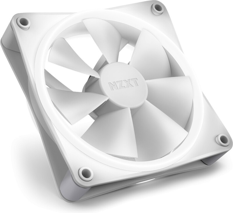 Nzxt f120 duo case fan 776535 3 orig - NZXT F120 RGB Duo Triple Pack White 120mm Case Fan (White)