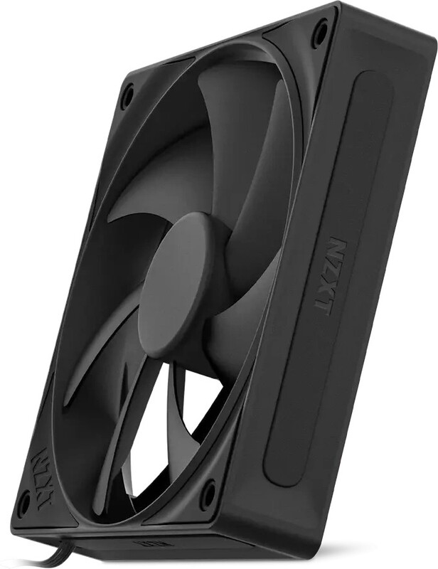 Nzxt f120p case fan 3 orig - NZXT F120P Static Pressure PWM Black 120mm Case Fan (Black)