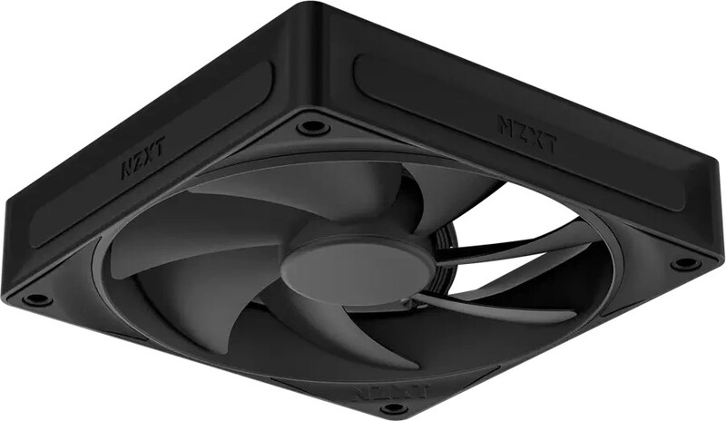 Nzxt f120p case fan 4 orig - NZXT F120P Static Pressure PWM Black 120mm Case Fan (Black)