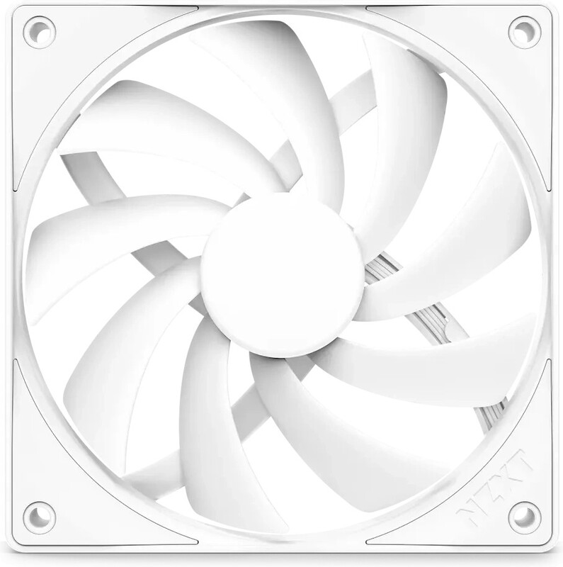 Nzxt f120q case fan 776872 2 orig - NZXT F120Q Quiet Airflow Fan White 120mm Case Fan (White)