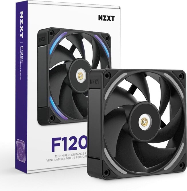 Nzxt f120x case fan 776419 2 orig - NZXT F120X RGB High-Performance PWM Black 120mm Case Fan (Black)