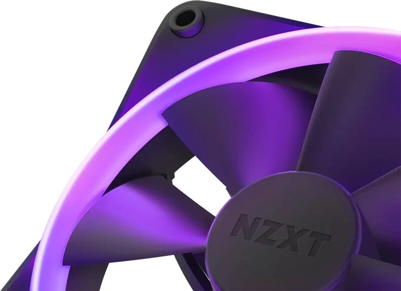 Nzxt f140 case fan 4 orig - NZXT F140 RGB Twin Pack PWM Case Fans with RGB 140mm Case Fan (Black)
