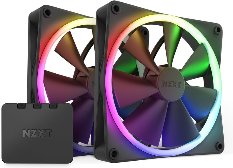 Nzxt f140 case fan - NZXT F140 RGB Twin Pack PWM Case Fans with RGB 140mm Case Fan (Black)
