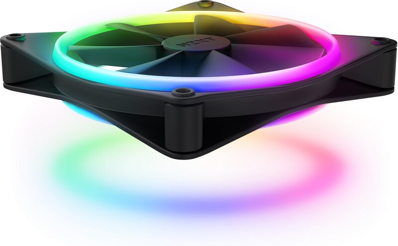 Nzxt f140 duo case fan 4 orig - NZXT F140 RGB Duo 140mm Dual-Sided RGB Fan - Black Case Fan