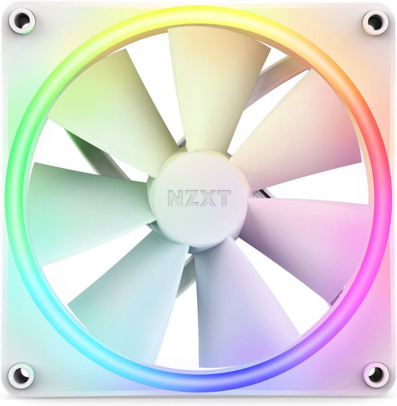 Nzxt f140 duo single pack wit 140mm - NZXT F140 RGB Duo White 140mm Fan Case Fan