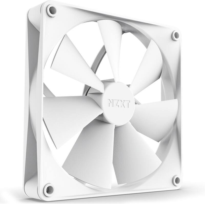 Nzxt f140p static pressure ventilat - NZXT F140P Static Pressure PWM White 140mm Case Fan (White)