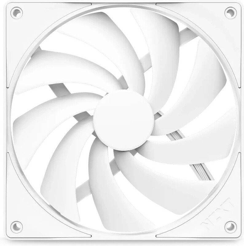 Nzxt f140q case fan 776498 2 orig - NZXT F140Q Quiet Airflow PWM White 140mm Case Fan (White)