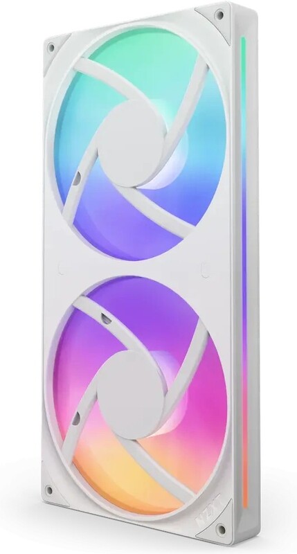 Nzxt f280 core case fan 776503 2 orig - NZXT F280 RGB Core Single-Frame Fan Unit White 280mm Case Fan (White)