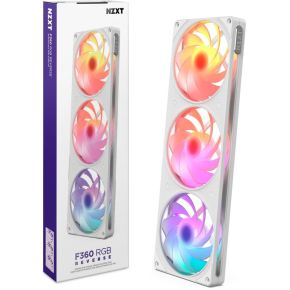 NZXT F360 RGB Reverse Fan - White case fan, productafbeelding 2