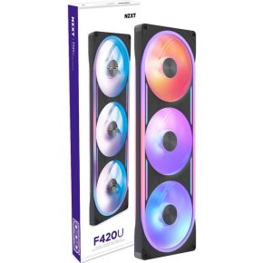 NZXT F420U Ultra RGB Fan - Black case fan, productafbeelding 2