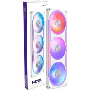 NZXT F420U Ultra RGB Fan - White case fan, productafbeelding 2