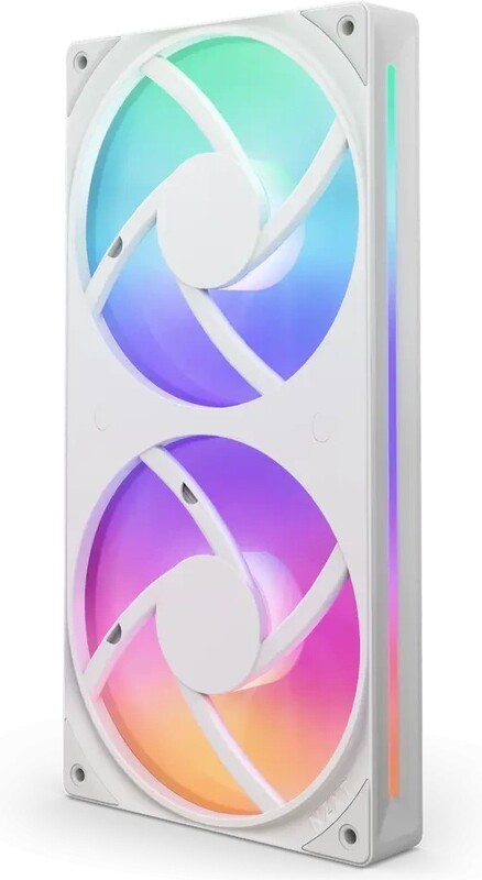 Nzxt rf u24hf w1 pc koeling f240 2 orig - NZXT F240 RGB Core 240mm Single-Frame RGB Case Fan - White
