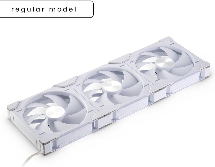 Phanteks d30 140 pwm regular 2 orig - Phanteks D30-140 PWM Regular Airflow 3-Pack 140mm Case Fan (White)