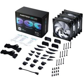 D30-140 PWM D-RGB Regular Airflow Fan Black 3 Pack 140mm Case Fan (Black) - afbeelding 5