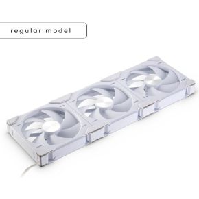 D30-140 PWM Regular Airflow D-RGB White 3-Pack 140mm Case Fan (White) - afbeelding 2