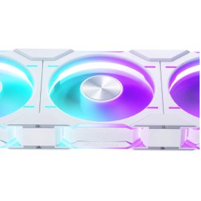 D30-120 Digital RGB PWM Fan Reverse Airflow White 3 Pack 120mm Case Fan (White) - afbeelding 4