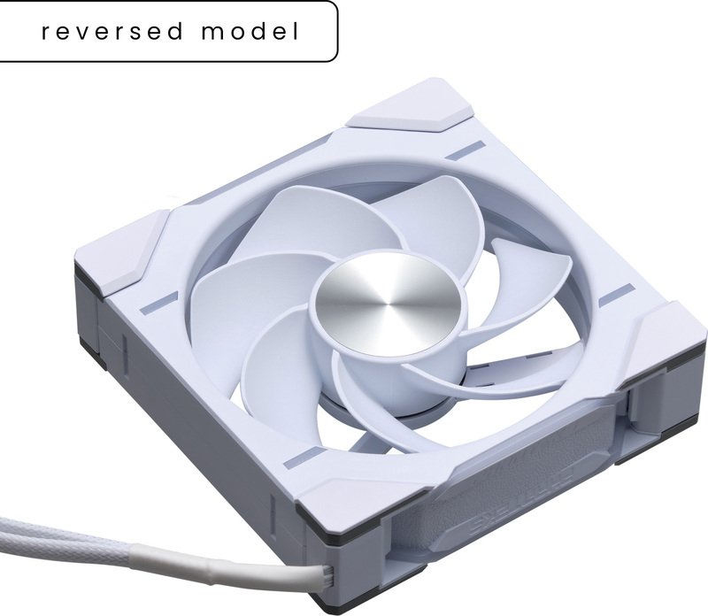 Phanteks d30 pwm reverse airflow d whit 776455 - Phanteks D30-120 PWM D-RGB Reverse Airflow Fan 120mm Case Fan (White)