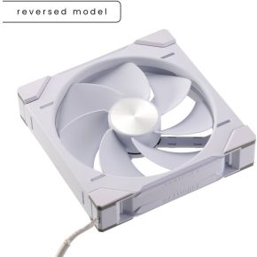D30-140 Reverse Airflow D-RGB PWM Fan White 140mm Case Fan (White) - afbeelding 2