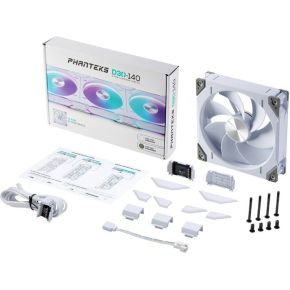 D30-140 Reverse Airflow D-RGB PWM Fan White 140mm Case Fan (White) - afbeelding 6