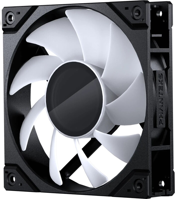 Phanteks m25 gen2 pwm 120mm black 6 orig - Phanteks M25 Gen2 120mm PWM Fan Black Case Fan