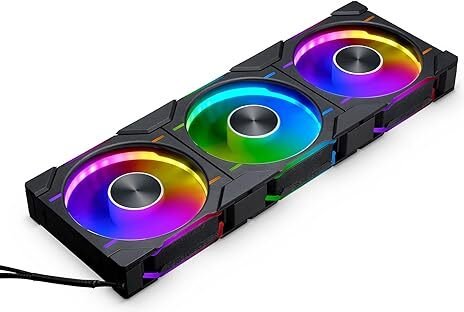 Phanteks ph f120d30 d ventilatorhuis 3 - Phanteks D30-120 D-RGB PWM Fan Regular 3 Pack 120mm Case Fan (Black)