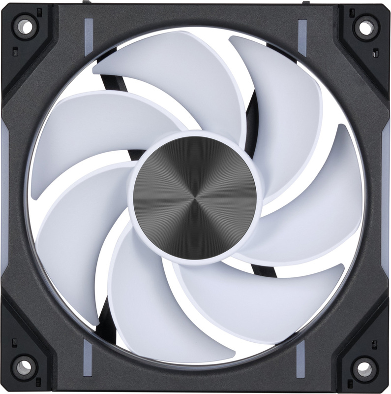 Phanteks ph f120d30r d ventilatorhuis r 3 orig - Phanteks D30-120 Reversed D-RGB PWM Fan Black 120mm Case Fan (Black)