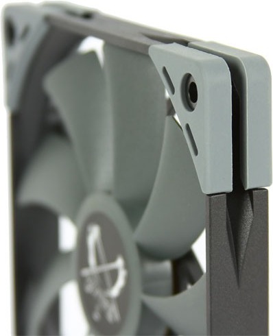 Scythe kaze flex 120 silm computer be 776911 4 orig - Scythe Kaze Flex 120 Slim 1200RPM 120mm Case Fan (Black/Grey)