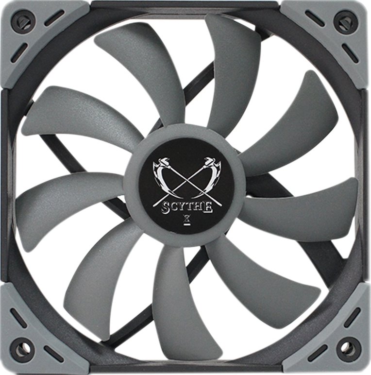 Scythe kaze flex 120 silm computer be 776911 - Scythe Kaze Flex 120 Slim 1200RPM 120mm Case Fan (Black/Grey)