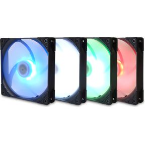 Kaze Flex 140 RGB PWM Square 140mm Case Fan (Black) - afbeelding 2