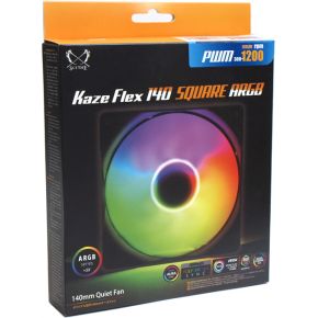 Kaze Flex 140 Square ARGB PWM Fan 140mm Case Fan (Black) - afbeelding 6