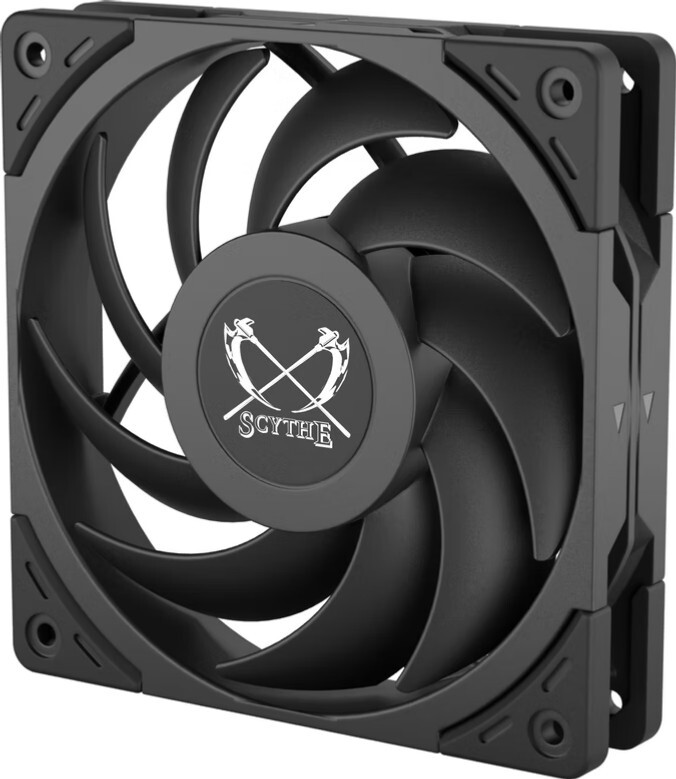 Scythe wonder tornado 120 ventilatorh 3 orig - Scythe Wonder Tornado 120 PWM 3-Pack 120mm Case Fan (Black)