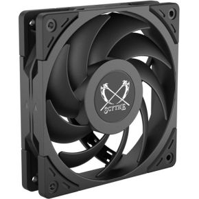 Wonder Tornado 120 PWM 2000 RPM 120mm Case Fan (Black/Grey) - afbeelding 2
