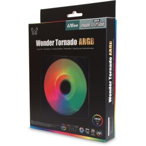 Wonder Tornado 120 PWM ARGB 120mm Case Fan (Black) - afbeelding 6