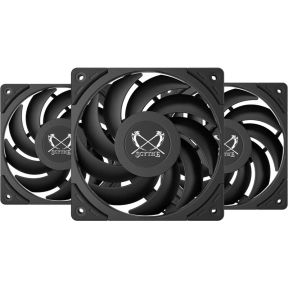 Wonder Tornado 120 PWM 3-Pack 120mm Case Fan (Black) - afbeelding 2