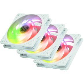 Wonder Tornado 120 White ARGB 3-Pack 120mm Case Fan (White) - afbeelding 3