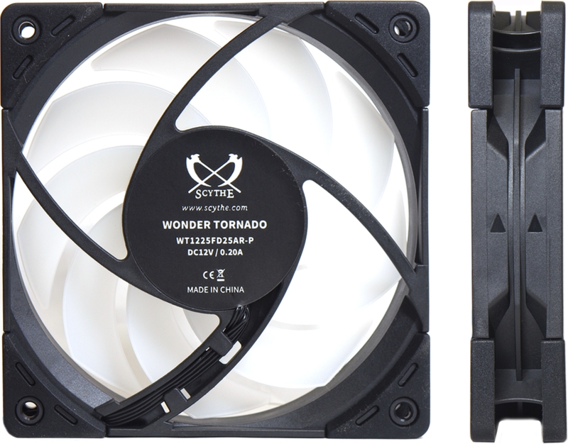 Scythe wonder tornado ventilatorhuis 3 orig - Scythe Wonder Tornado 120 PWM ARGB 120mm Case Fan (Black)