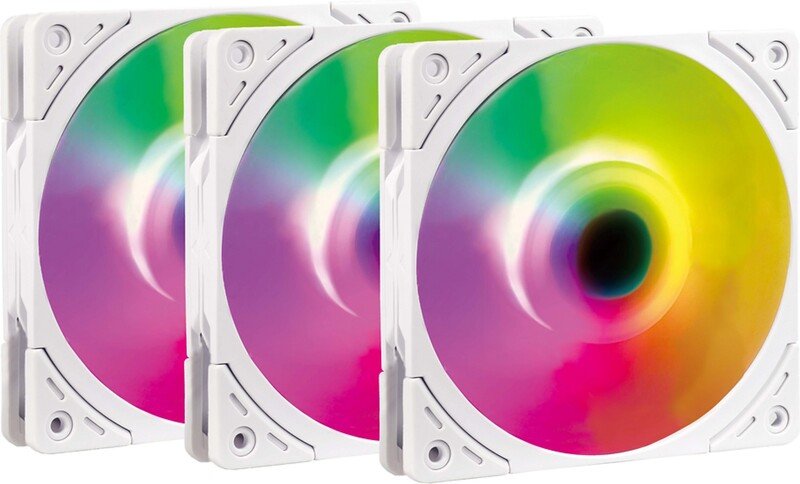 Scythe wonder tornado white ventilato - Scythe Wonder Tornado 120 White ARGB 3-Pack 120mm Case Fan (White)