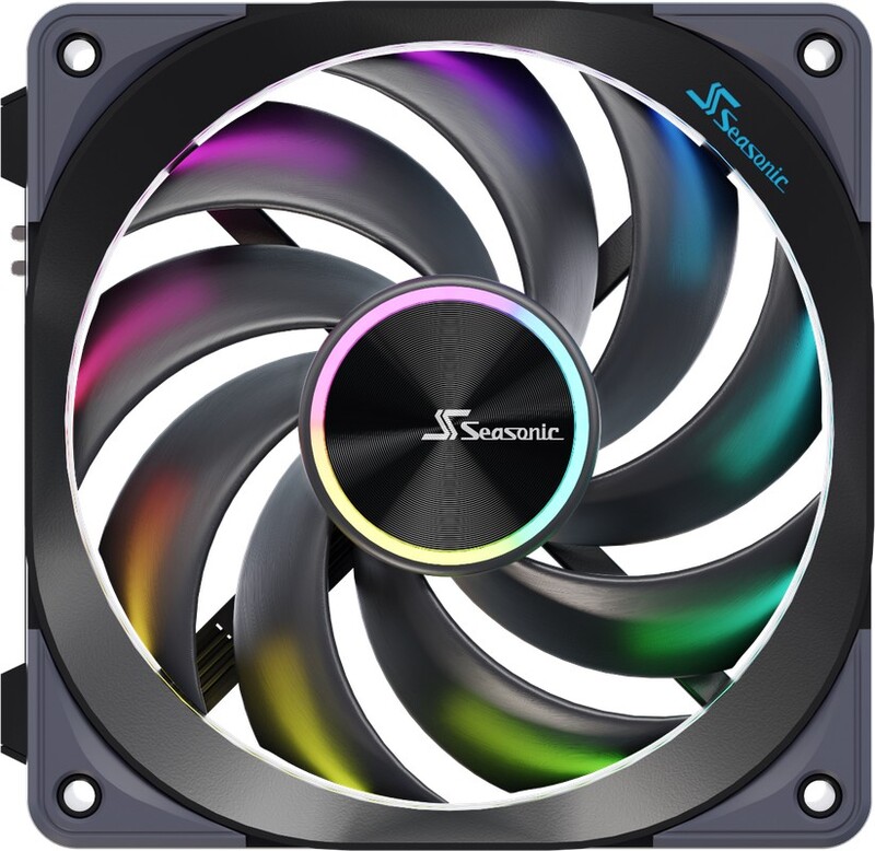 Sea sonic magflow 1225 ventilator 2 orig - Seasonic MagFlow 1225 ARGB PWM 120mm 3-Fan Kit Case Fan