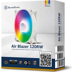 Silverstone air blazer 120rw ventilator wi 3 orig - Silverstone AB120RW ARGB 120mm Case Fan (White)