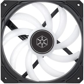 Air Slimmer 140 ARGB Slim PWM Fan, 0-1700 RPM, 82 CFM, Black/White 140mm Case Fan (Bl... - afbeelding 2