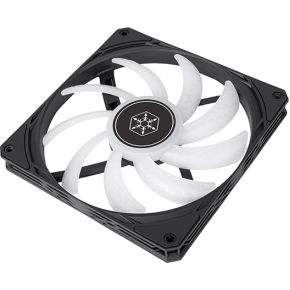 Air Slimmer 140 ARGB Slim PWM Fan, 0-1700 RPM, 82 CFM, Black/White 140mm Case Fan (Bl... - afbeelding 4