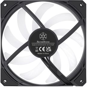 Air Slimmer 140 ARGB Slim PWM Fan, 0-1700 RPM, 82 CFM, Black/White 140mm Case Fan (Bl... - afbeelding 6