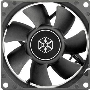 Silverstone FN80 Computer behuizing Ventilator Zwart 1 stuk case fan, productafbeelding 2